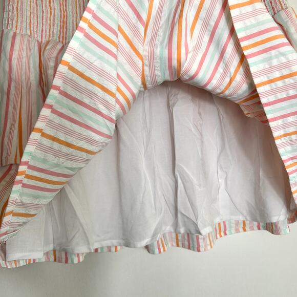 Vineyard vines Harbor pastel Ruffled Smocked puff Skirt Size L - Picture 5 of 9